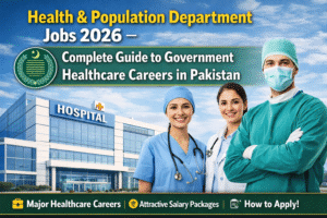 Health & Population Department Jobs 2026 -Complete Guide to Government Healthcare Careers in Pakistan