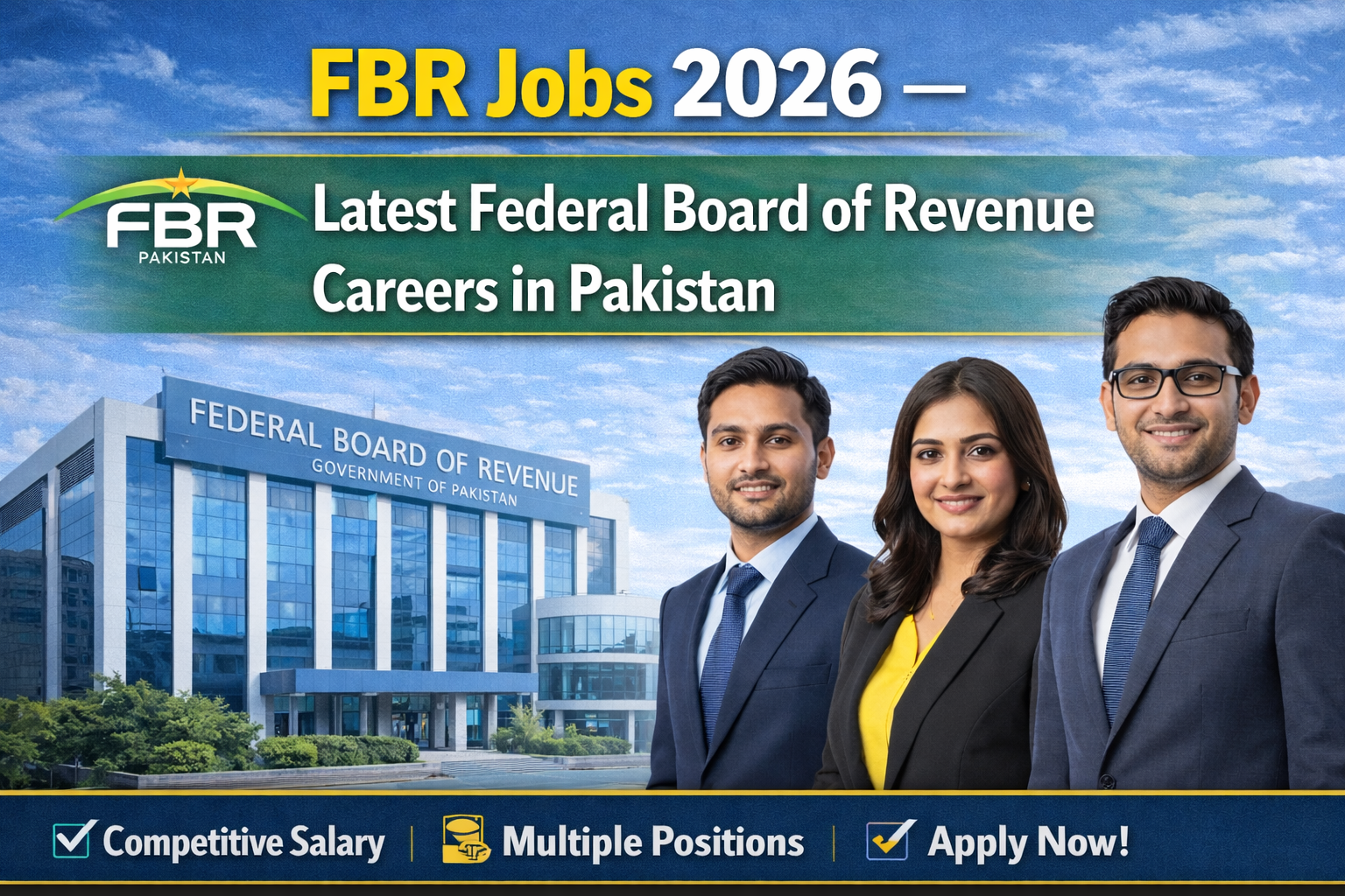FBR Jobs 2026 – Latest Federal Board of Revenue Careers in Pakistan