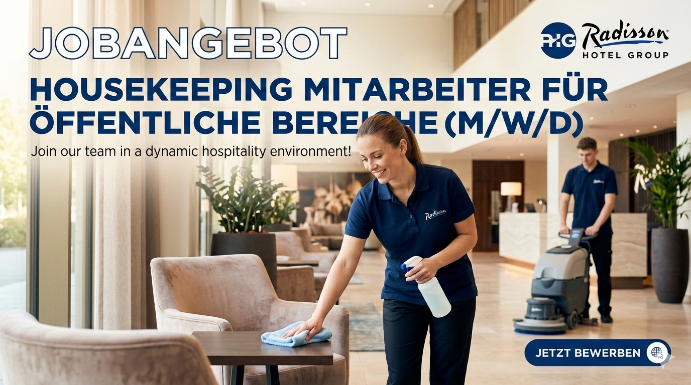 Housekeeping Mitarbeiter Öffentliche Bereiche (m/w/d) – Radisson Hotel Group