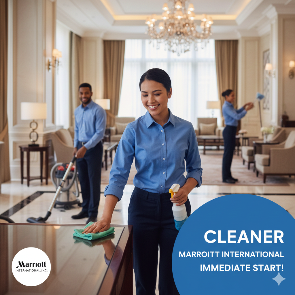 Cleaner – Marriott International-Full-Time & Part-Time Opportunities
