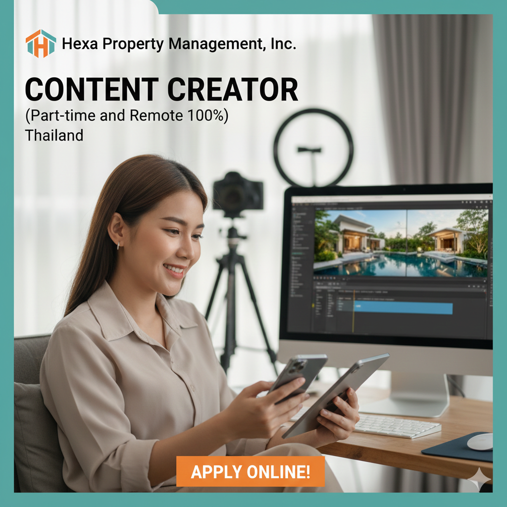 ontent Creator (Part-Time & 100% Remote) – Hexa Property Management, Inc.